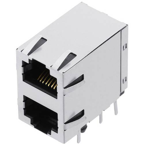 Thumbnail - encitech RJJS-88-144-E9H-047 RJ45 Steckverbinder 3259-0017-04 Buchse, Einbau horizontal Polzahl Sensoren 8P8C Metall 1 S...
