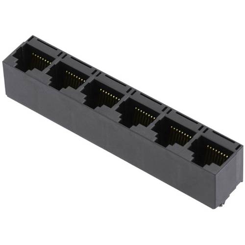 Thumbnail - encitech RJJU-88-642-E1V-004 RJ45 Steckverbinder 3251-0008-16 Buchse, Einbau vertikal Polzahl Sensoren 8P8C Schwarz 1 St...