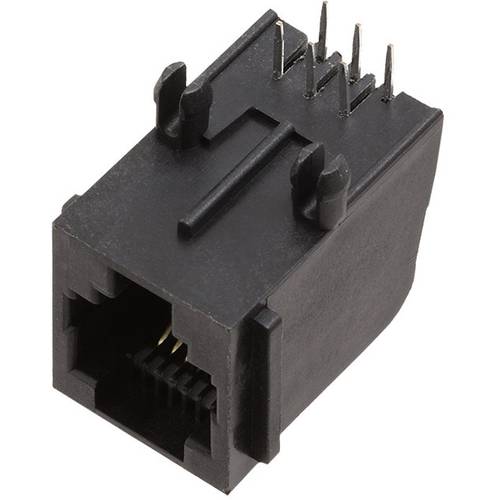 encitech RJJU-66-147-E7V-010 RJ12 Steckverbinder 3257-0010-05 Buchse, Einbau horizontal Polzahl Sensoren 6P6C Schwarz 1 ...