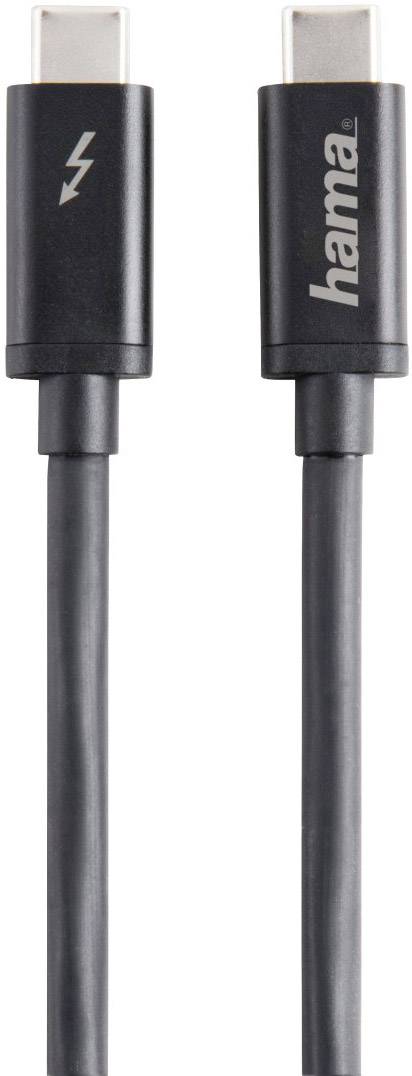 Hama - Thunderbolt-Kabel - USB-C (M) bis USB-C (M)-1