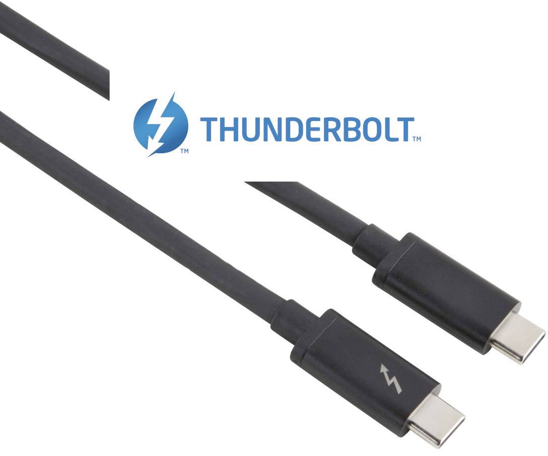 Hama - Thunderbolt-Kabel - USB-C (M) bis USB-C (M)-0