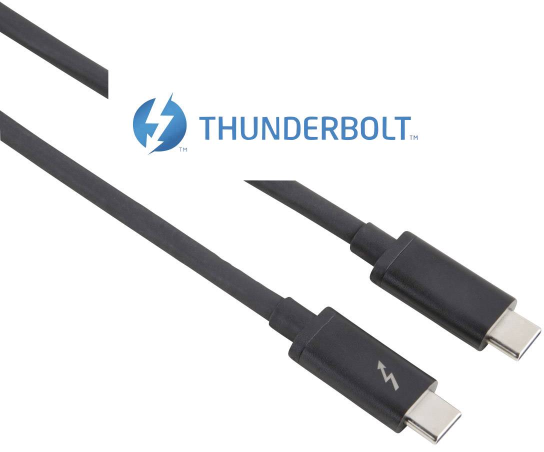 Hama - Thunderbolt-Kabel - USB-C (M) bis USB-C (M)-4