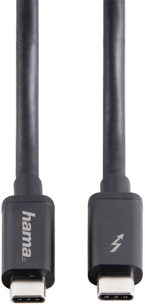 Hama - Thunderbolt-Kabel - USB-C (M) bis USB-C (M)-8