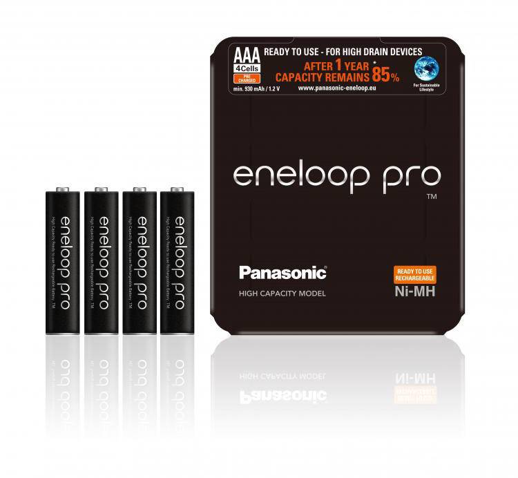Panasonic eneloop Pro HR03 Storage Micro (AAA)-Akku NiMH 900 mAh 1.2 V 4 St.