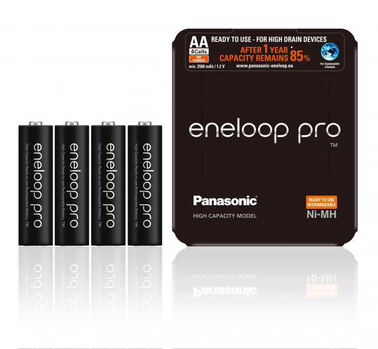 Panasonic eneloop Pro HR06 Storage Mignon (AA)-Akku NiMH 2500 mAh 1.2 V 4 St.