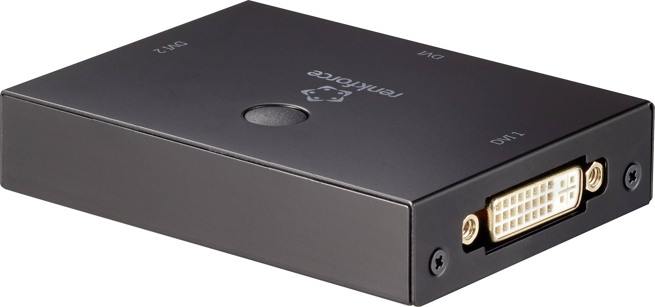 Ein schwarzer DVI-Adapter mit einem weiblichen DVI-Anschluss an der Vorderseite und einer wiederverwendbaren Abdeckung.