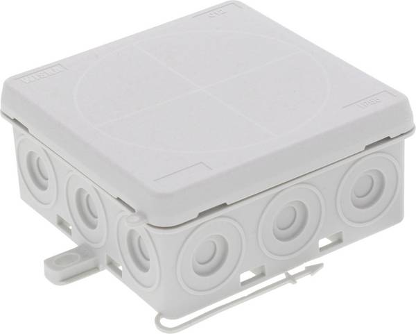Wiska 10109586 Abzweigkasten (L x B x H) 86 x 86 x 41 mm Lichtgrau (RAL 7035) IP55 1 St.