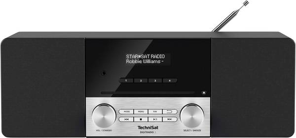 TechniSat DigitRadio 3 - Audiosystem - 2 x 10 Watt - Schwarz, Silber