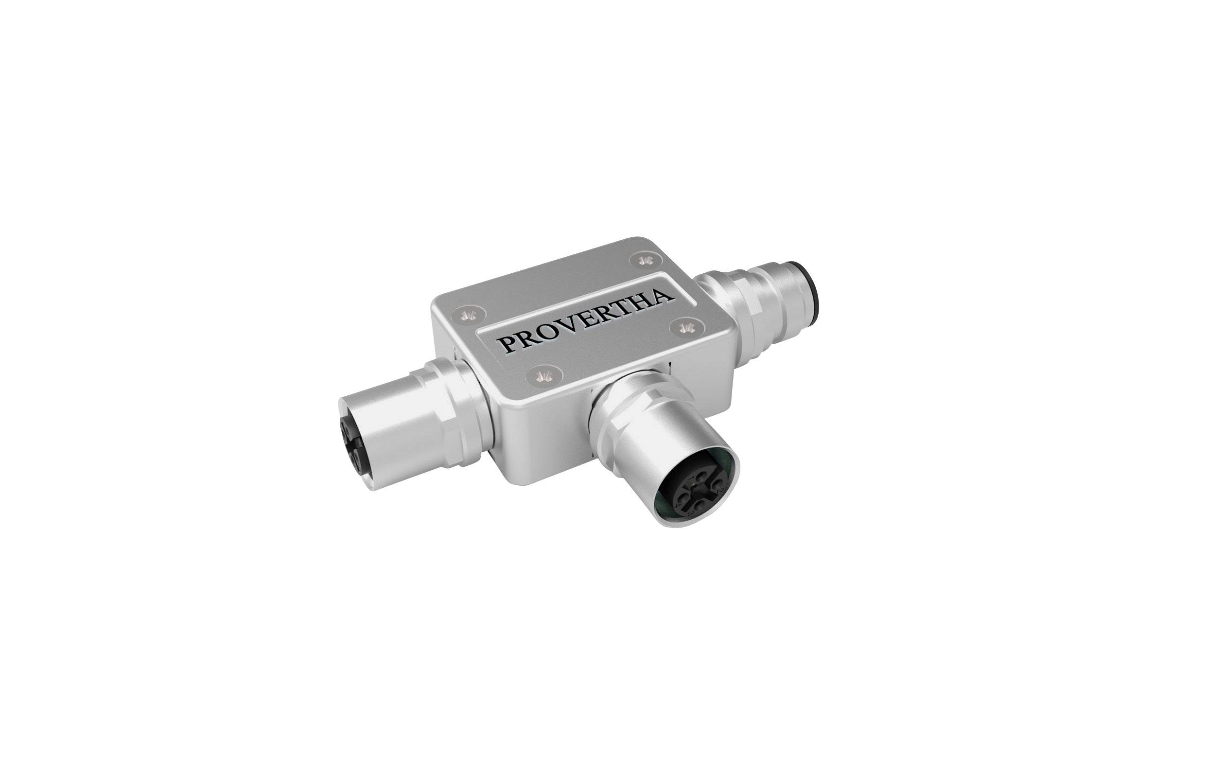 PROVERTHA 42-500017 Sensor-/Aktor-Verteiler und Adapter M12 Adapter, T-Form Polzahl: 5 1 St.