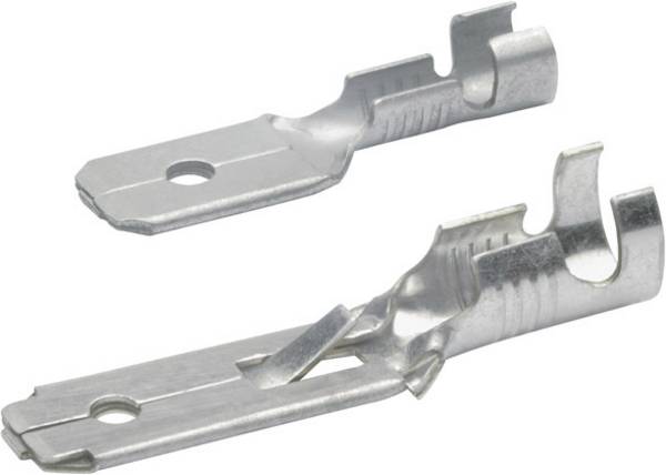 Klauke 2235 Flachstecker Steckbreite: 2.80 mm Steckdicke: 0.80 mm Unisoliert Messing 1 St.
