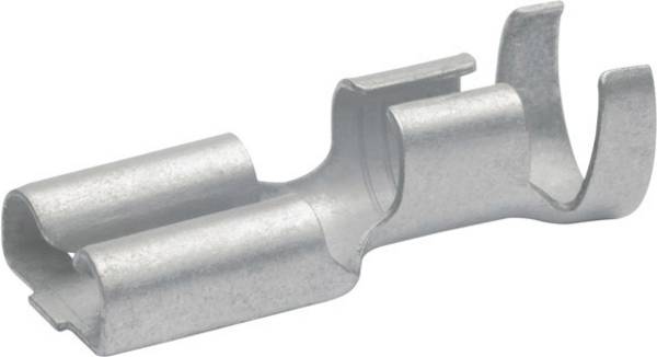 Klauke 2730 Flachsteckhülse Steckbreite: 6.30 mm Steckdicke: 0.80 mm 180 ° Unisoliert Messing 1 St.