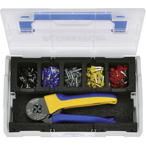 Klauke LBOXXMINIK3014K Aderendhülsen-Sortiment Teilisoliert Schwarz, Blau, Grau, Gelb, Rot 1 Set