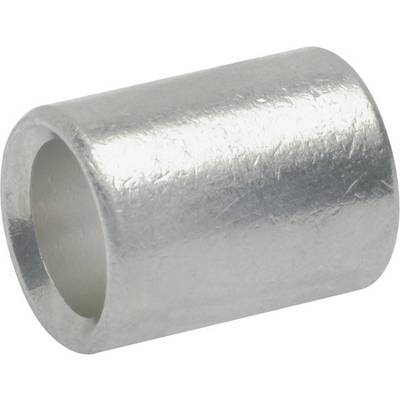 Silberner Metallzylinder, leer, mit einer glatten Oberfläche.