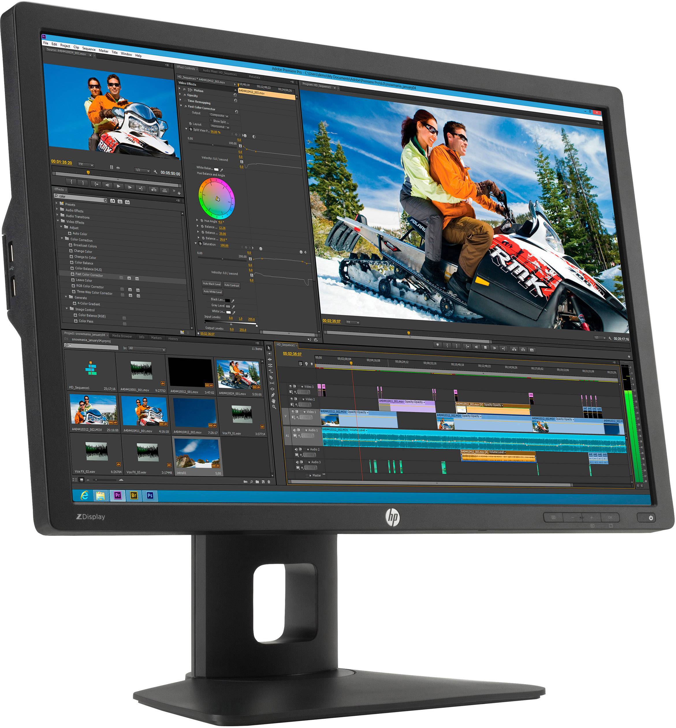 HP Z24i G2 LED-Monitor EEK F (A - G) 61 cm (24 Zoll) 1920 x 1200 Pixel 16:10 8 ms DisplayPort, DVI, VGA, USB-A (USB 2.0)-2
