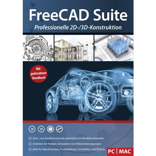 Markt & Technik 1900433 FreeCAD Suite Vollversion, 1 Lizenz Windows CAD-Software
