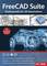 'Titelseite der FreeCAD Suite Software, zeigt professionelle 2D-/3D-Konstruktion mit Beispielen für Maschinenbau und Architektur.'