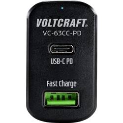 Image of VOLTCRAFT CAS-63 VC-63CC-PD USB-Ladegerät KFZ Ausgangsstrom (max.) 3 A 2 x USB, USB-C™ Buchse USB Power Delivery