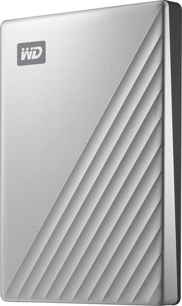 WD My Passport Ultra for Mac 2 TB  Externe Festplatte 6.35 cm (2.5 Zoll) USB-C® Silber WDBKYJ0020BSL-WESN