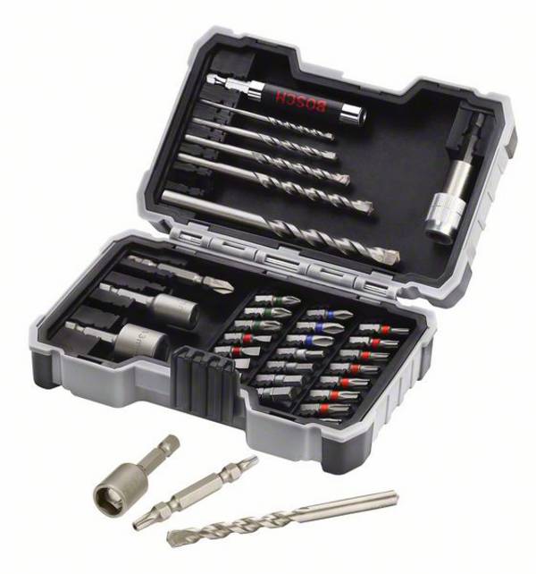Bosch Accessories 2607017326 Bosch Power Tools 35teilig Bohrer- und Bit-Sortiment Beton
