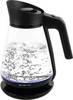 Emerio Wasserkocher, 1.5L, Beleuchtung, schwarz/glas