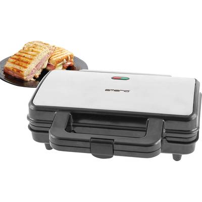 EMERIO ST-109562 Sandwich-Toaster  Edelstahl, Schwarz 