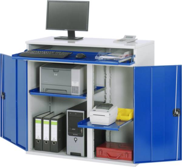 Computerschrank 1100x520x1060 stationär lgr/ebl