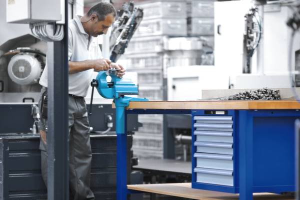 Lista 88143 Werkbank (B x H x T) 2000 x 850 x 800 mm Licht-Blau (RAL 5012)-2