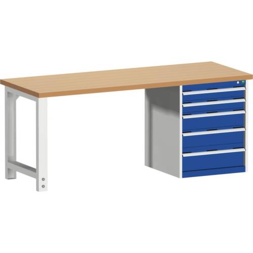 Thumbnail - Bott 41003454.11V Werkbank (B x H x T) 2000 x 840 x 750 mm Lichtgrau