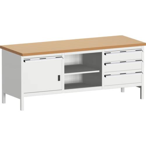 Thumbnail - Bott 41002059.16V Kastenwerkbank (B x H x T) 2000 x 840 x 750 mm Lichtgrau