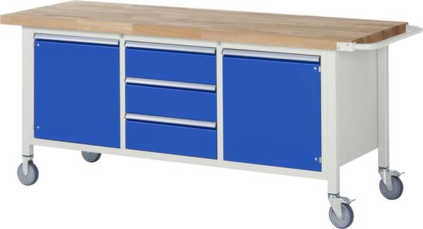 RAU 05 8569A2-207B4S.11 Werkbank (B x H x T) 2000 x 880 x 700 mm Lichtgrau