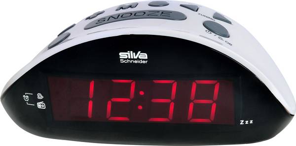Silva Schneider UR 1190 Radiowecker UKW    Schwarz, Grau