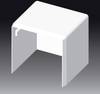 KOPOS 8641_HB Montagezubehör Endstück (B x H) 40 mm x 40 mm 1 St. Weiß