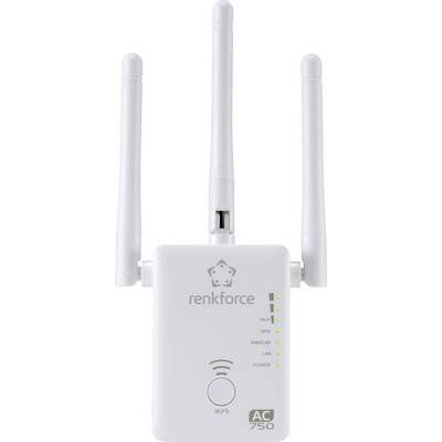 Renkforce WLAN Repeater WS-WN575A2 Dual Band AC750 RF-3804170-0