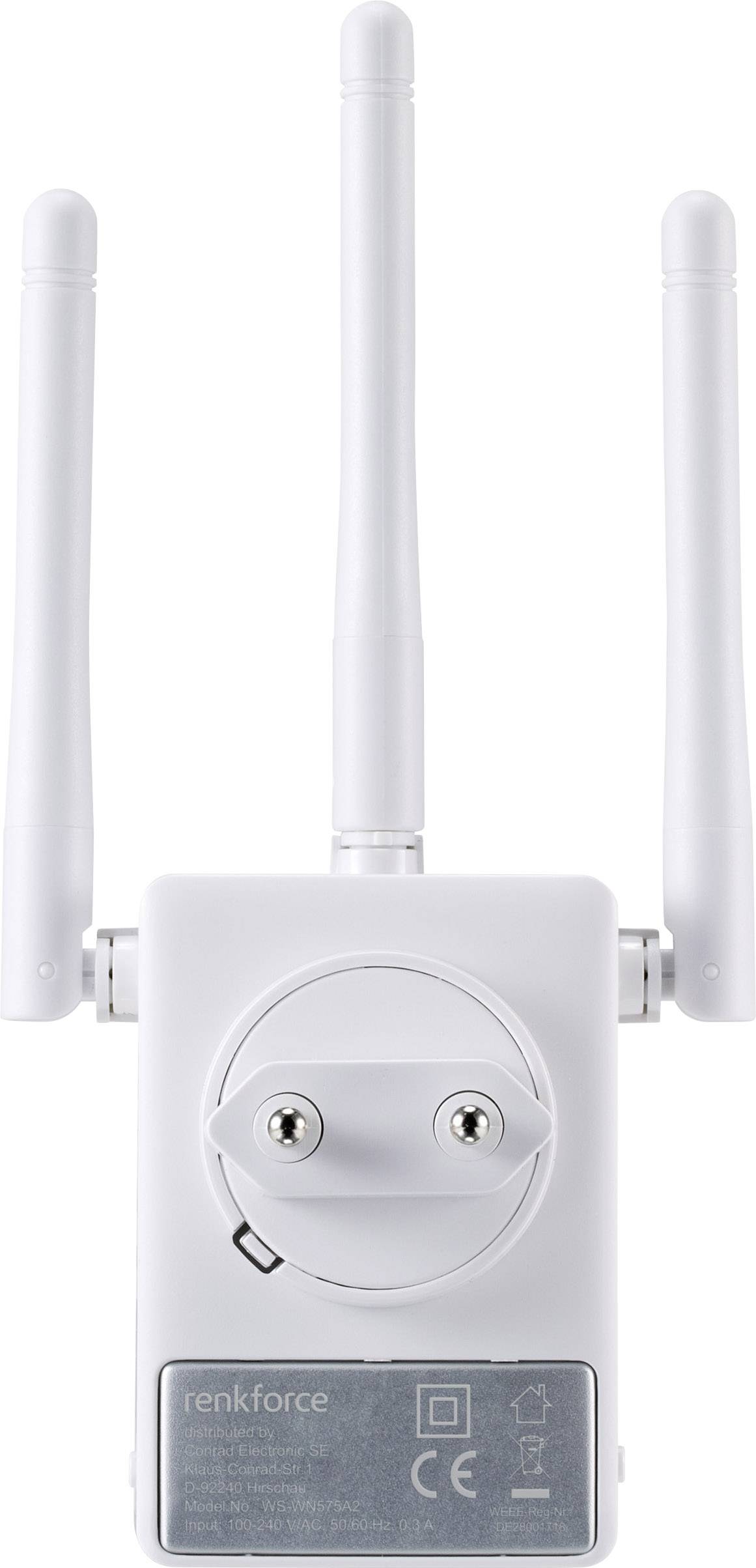 Renkforce WLAN Repeater WS-WN575A2 Dual Band AC750 RF-3804170-4