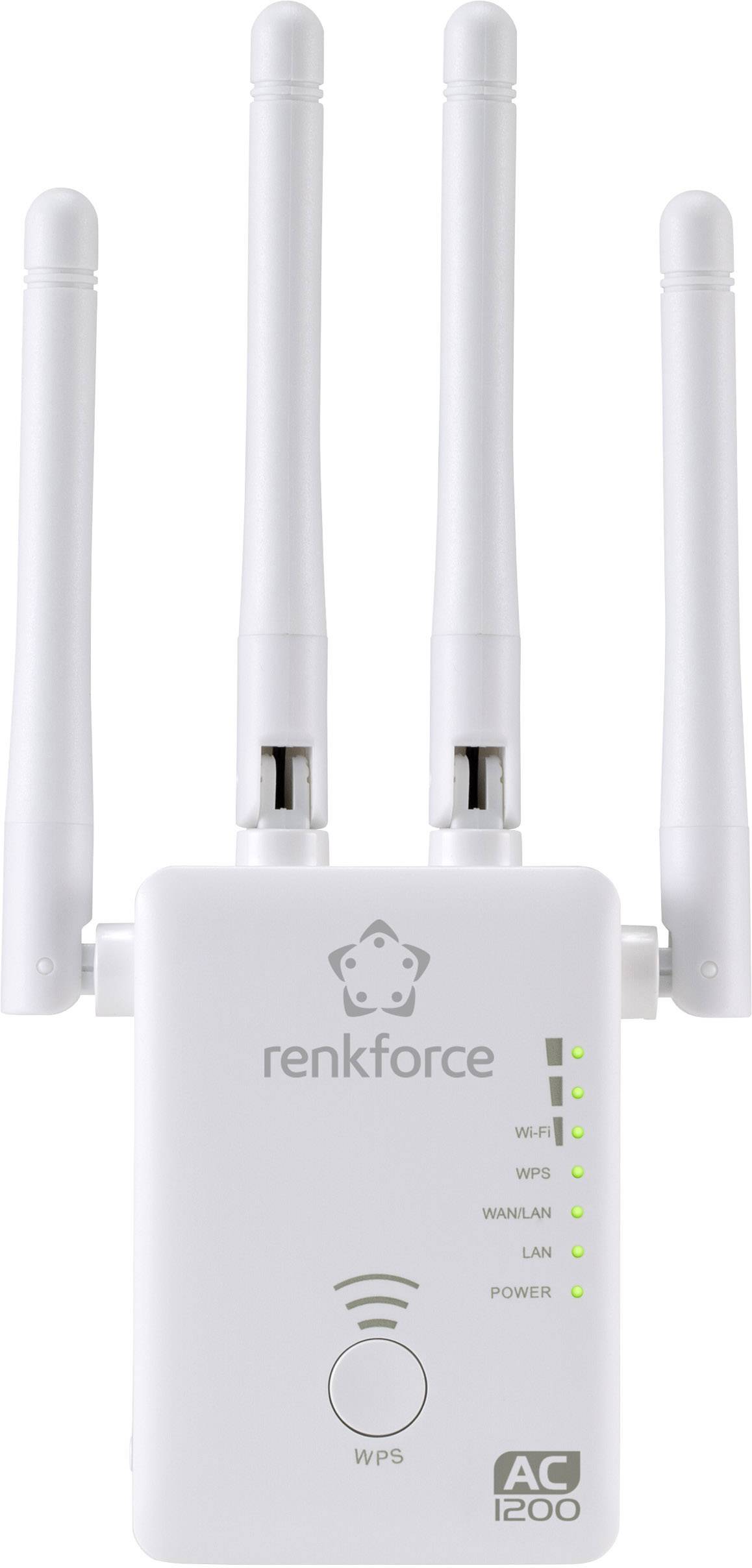 RENKFORCE WS-WN575A3 WLAN Repeater 10 / 100 MBit/s 2.4 GHz, 5 GHz