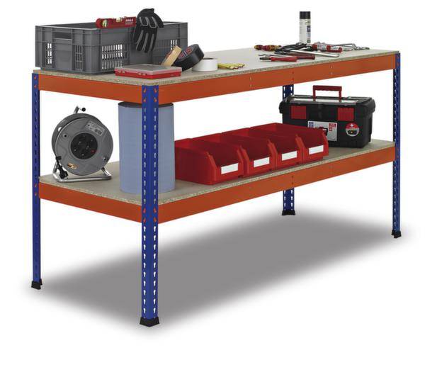 SCHULTE Werktisch mit 2 Spanplatten, HxBxT 990 x 1.841 x 926 mm
