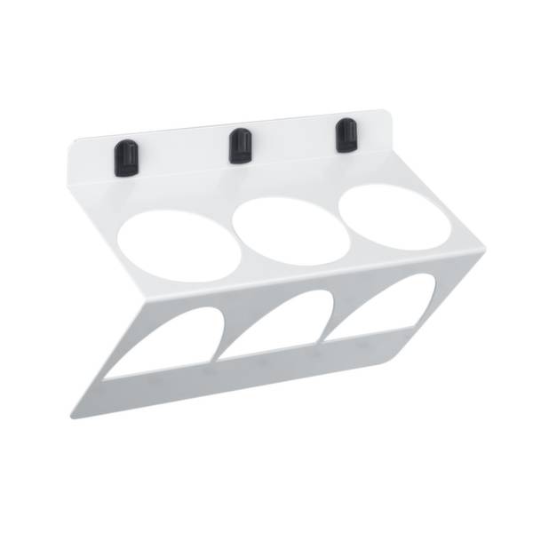 Rundhalter schräg 3-fach B 225 mm bis max.D 68 mm für Lochplatten