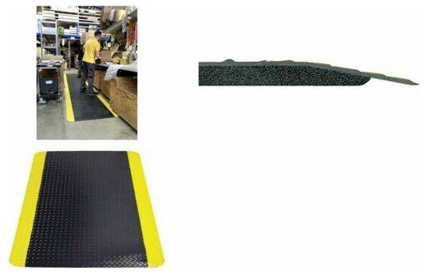 Arbeitsplatzmatte Yoga Deck Ultra 60x90cm schwarz/gelb