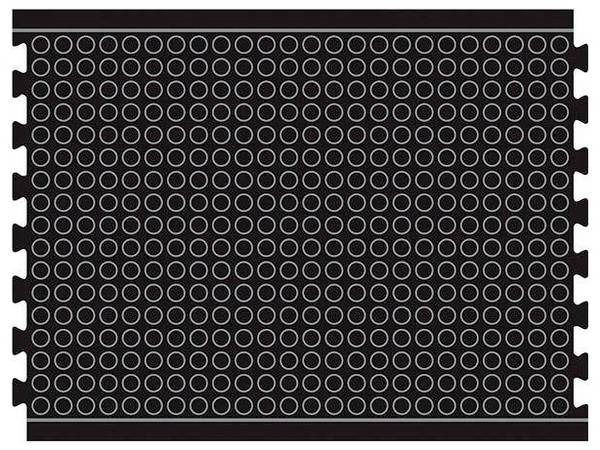 Arbeitsplatzmatte YOGA LOCK Basic schwarz B90xT120 cm Mittelstück - Artikel: 7830501829