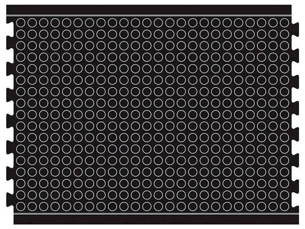 Arbeitsplatzmatte YOGA LOCK Basic schwarz B90xT120 cm Mittelstück - Artikel: 7830501829-0