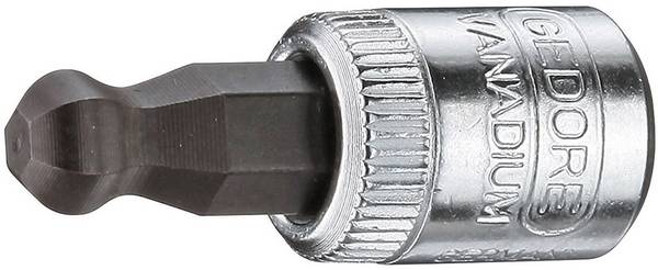 Gedore IN 20 K 6 2219468 Innen-Sechskant Schraubendrehereinsatz Kugelkopf 6 mm 1 1/4" 6 mm 1/4" (6.3 mm)