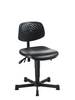 Arbeitsstuhl PU-Schaum schwarz Sitzhöhe 440-580 mm mit Gleiter - Artikel: 7830501401