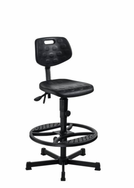Arbeitsstuhl mit Fußring Pu-Schaum 660-900 mm