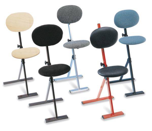 Stehhilfe ErgoPlus Skai-Kunstleder Sitz-H.550-900mm STA schwarz KAPPES-1
