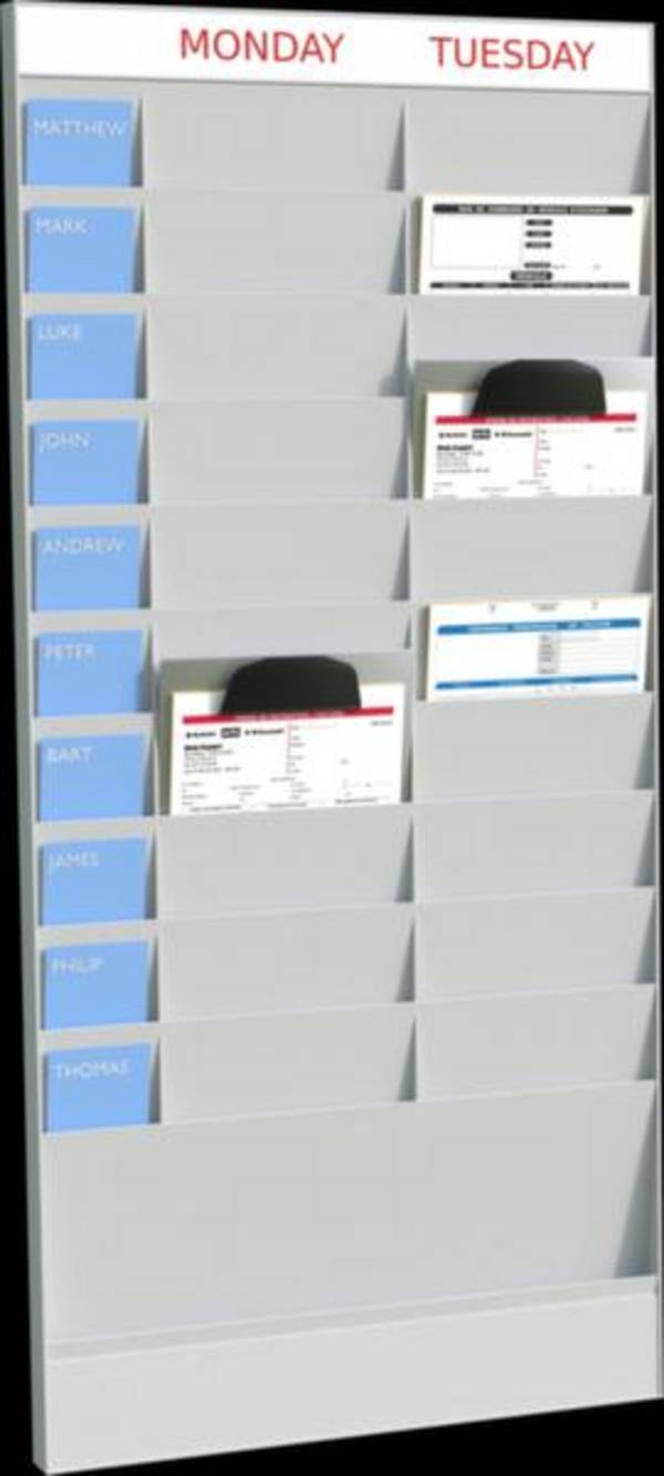 Paperflow Büroplaner PD20A4.02 Grau DIN A4 Anzahl der Fächer: 20
