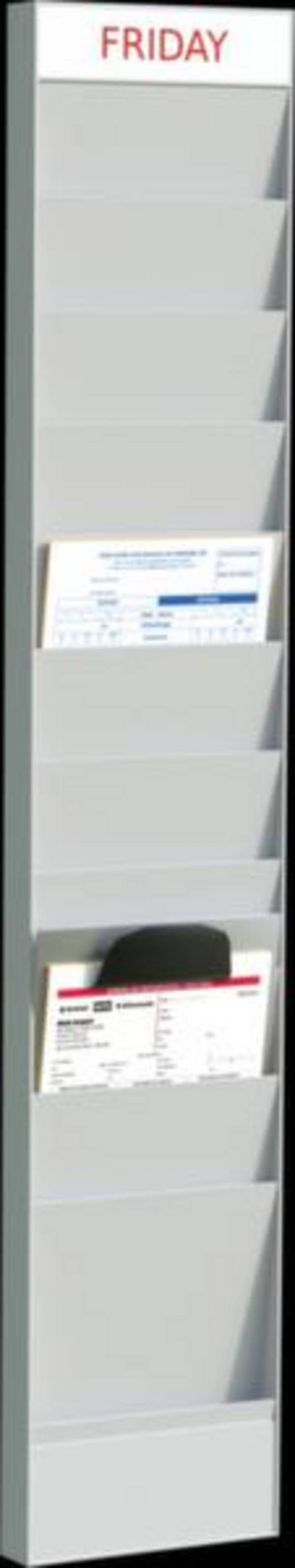 Paperflow Büroplaner PC10A4.02 Grau DIN A4 Anzahl der Fächer: 10