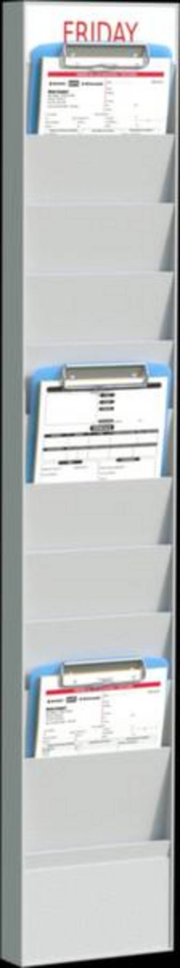 Paperflow Büroplaner PC10A5.02 Grau DIN A5 Anzahl der Fächer: 10