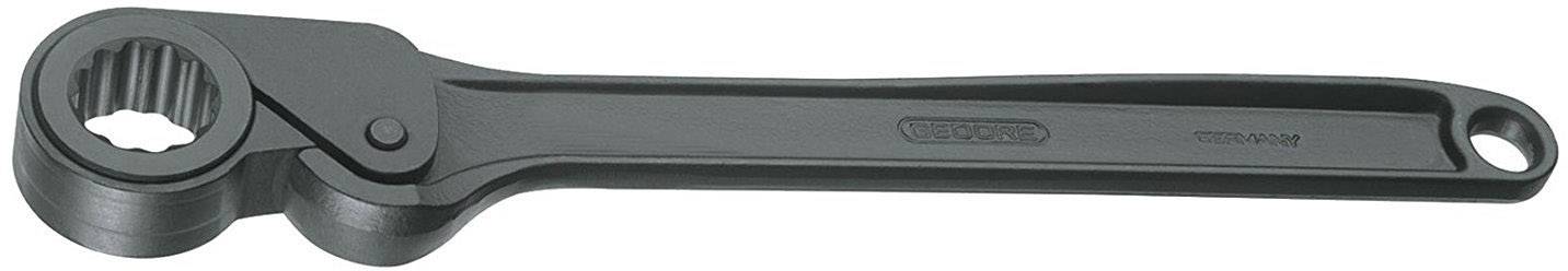 Freilaufknarre - Antrieb 6 - mit Ring - 12-kant UD-Profil bzw. Doppelsechskant - SW 19 mm - Länge (L1) 255 mm - Länge (L2) 610 Zoll