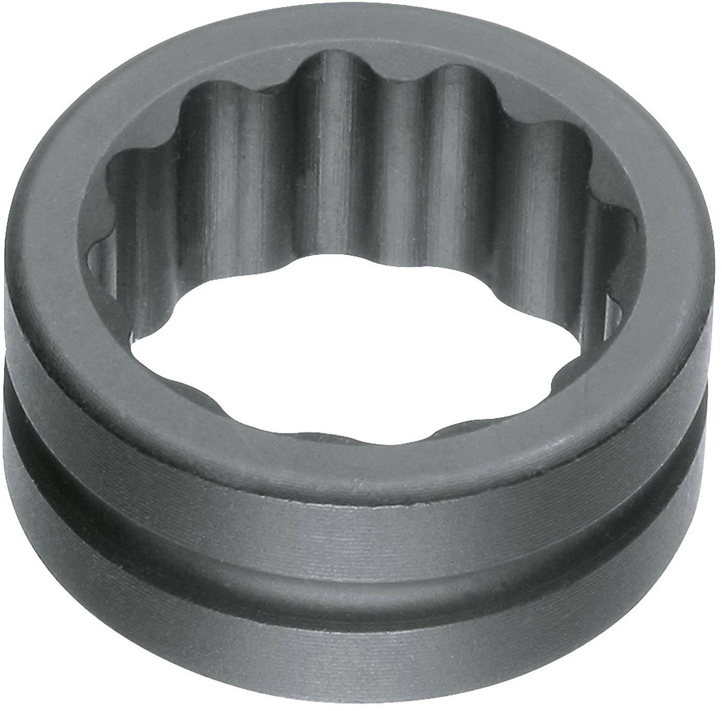 Ein metallischer Innenverzahnungsring mit mehreren Zähnen, der möglicherweise in technischen oder mechanischen Anwendungen genutzt wird.