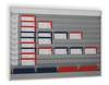 Planungstafel H1765xB1580xT78mm 15 Schienen grau